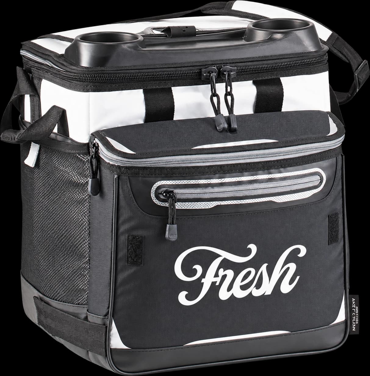 Arctic Zone Titan Deep Freeze cooler with the Fresh script logo, customization mockup