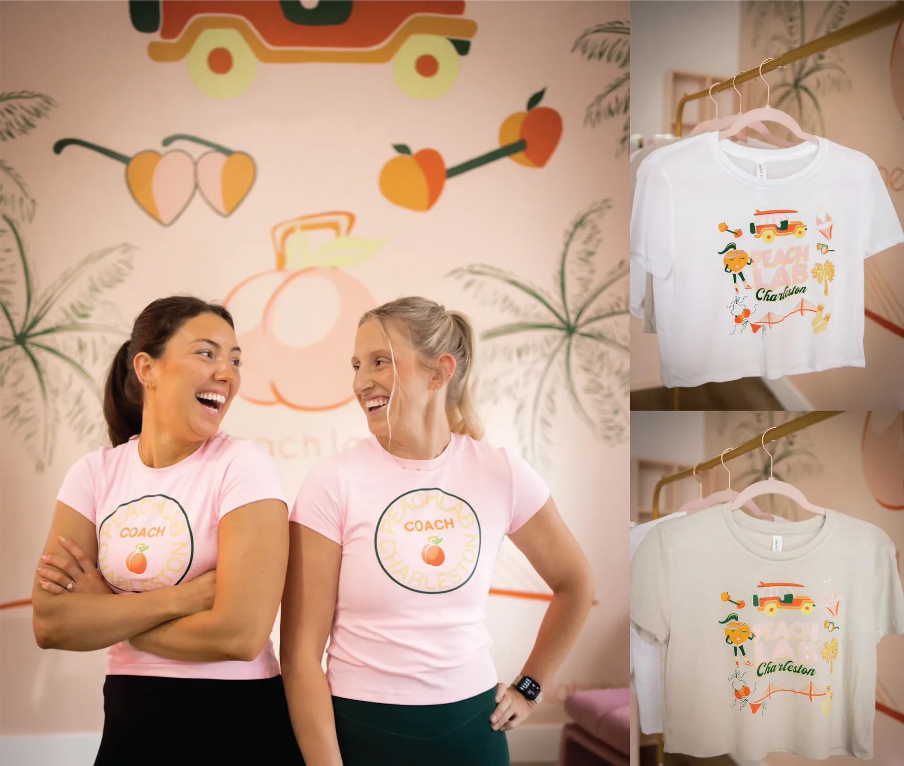 Peach Lab - printed work by Fresh Local Tees